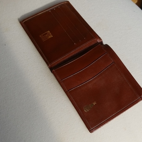 New Mark Cross Bifold Wallet With Snap Pocket - Picture 7 of 8